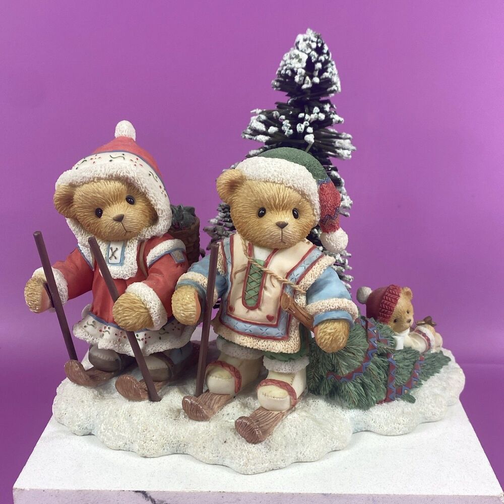 Enesco Cherished Teddies Segrid, Justaf & Ingmar Christmas by Phiscilla Hillman